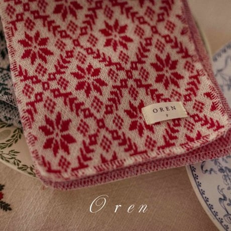 [予約] Snowflake knit MTM (with muffler) / OREN by Hibyebebe
