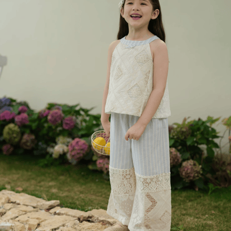 [予約] Ciel Lace Stripe (top)