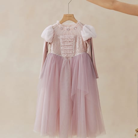 [即納] Winter Princess Velvet Tulle Dress (  140 _ size のみ   )