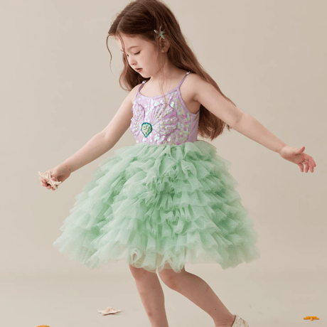 [予約] Mint Sparkle Shell Dress