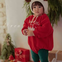 [予約] Christmas fleece Suit (bebe) / OREN by Hibyebebe