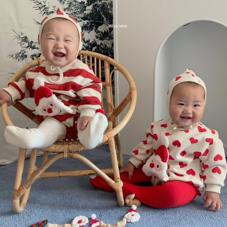 [即納] Santa doll suit /Jea ya bebe(Heart M)