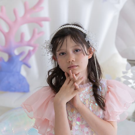 [予約] Crystal Pearl Halo Headband