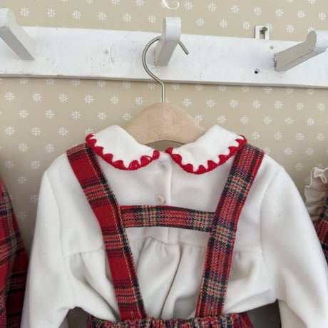 [予約] Eve Check Overalls / OREN by Hibyebebe