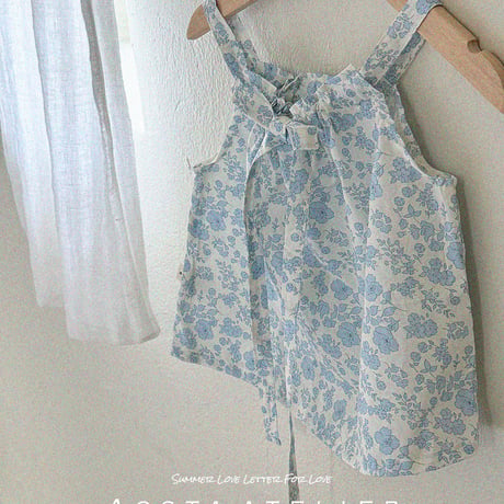 [即納] tambourine blouse / Aosta(blueS_yellowS,Mのみ)