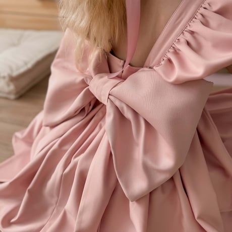 【予約】Blush Grace Dress/ nelia wears