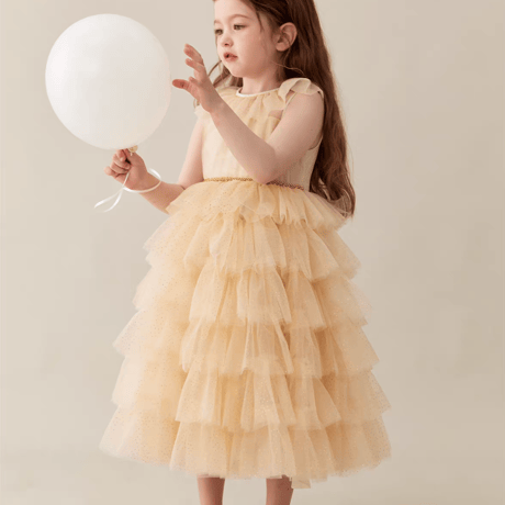 [予約] Lemon Sherbet Tulle Dress