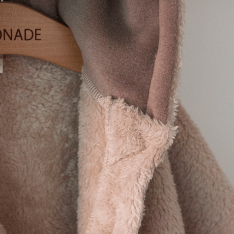 [即納] Bear fleece cloak cardigan(one size)/Lemonade