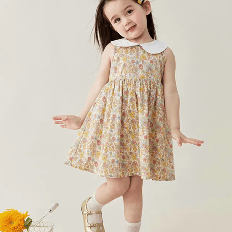 [予約] Petite Fleur Collar Dress