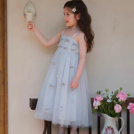 [予約] maison blue ribbon dress