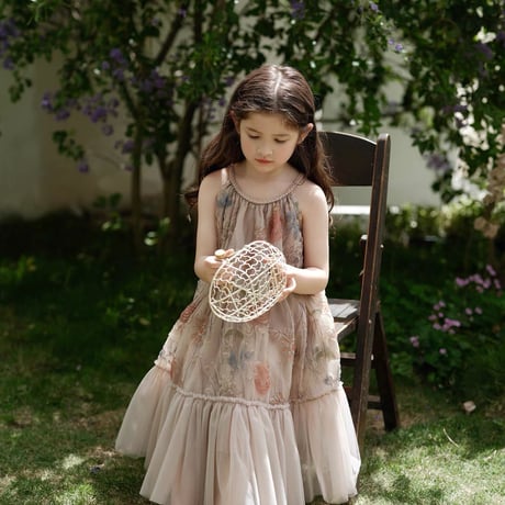 [予約] antique garden bohemian dress