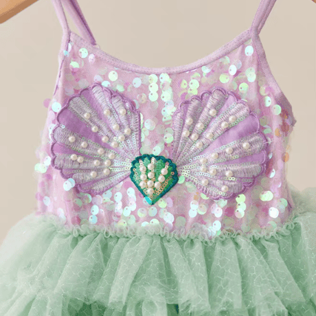 [予約] Mint Sparkle Shell Dress