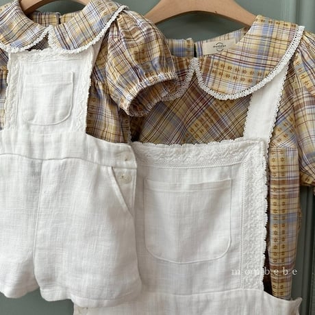 [予約] Pure Linen (adult) Suspenders/ Monbebe