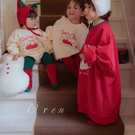 [予約] Christmas fleece MTM (Mom/Daddy) / OREN by Hibyebebe