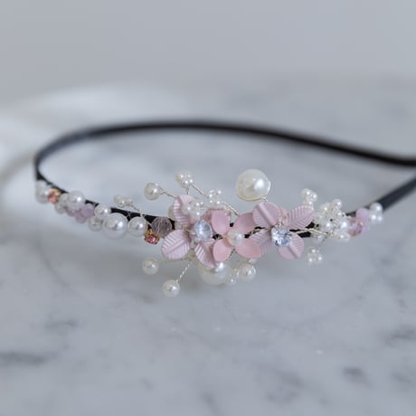 [予約]  flower pearl shushu hair band