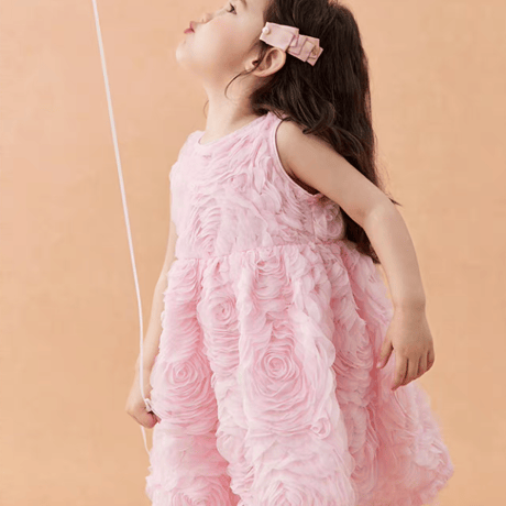 [予約] Pink Rosy Petal Dress