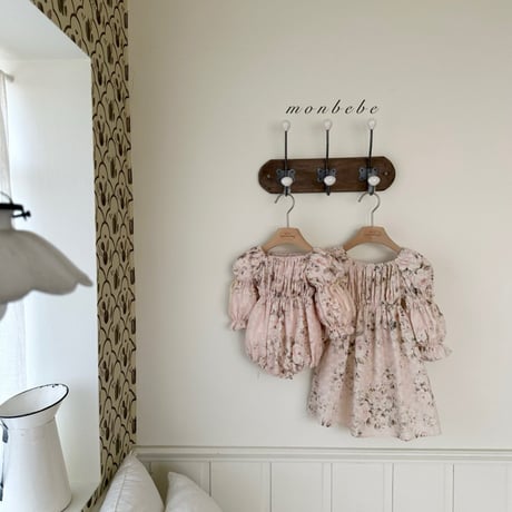 [即納] Misty eyelet ops/ Monbebe （Pink S_ size のみ）
