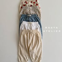 [即納]  linen pants / Aosta(ivory S,L,XL_のみ)