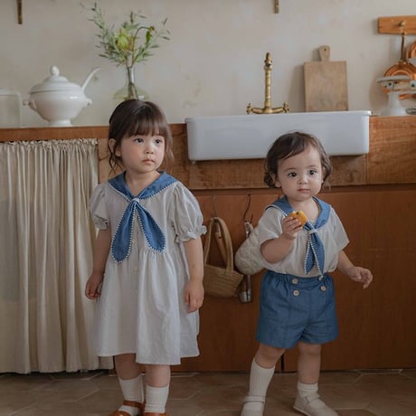 [予約] Pure Tie ST Set-up (bebe) / OREN by Hibyebebe