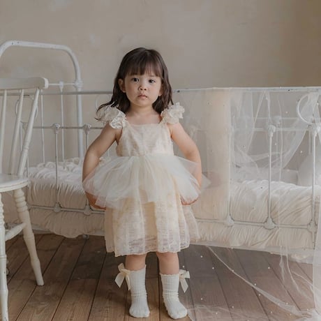 [予約] Shiny Sha dress (kids)/ OREN by Hibyebebe