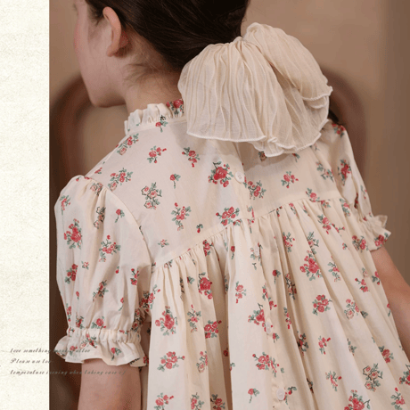 [予約] Antique Floral Dress