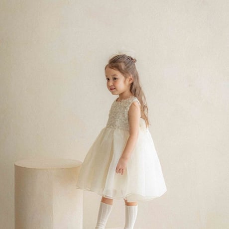 [即納] Flower Rosé Dress/ OREN by Hibyebebe  (M size のみ)