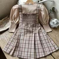 [即納] Roa pleated One-piece / MON PETIT BEBE(BeigeS のみ)