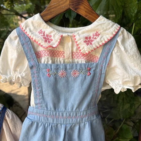 [予約] Soleil denim overalls/ OREN by Hibyebebe
