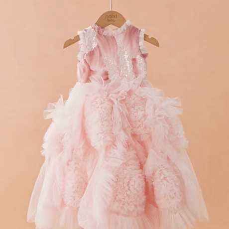 [予約] Pink Fluffy Tulle Dress