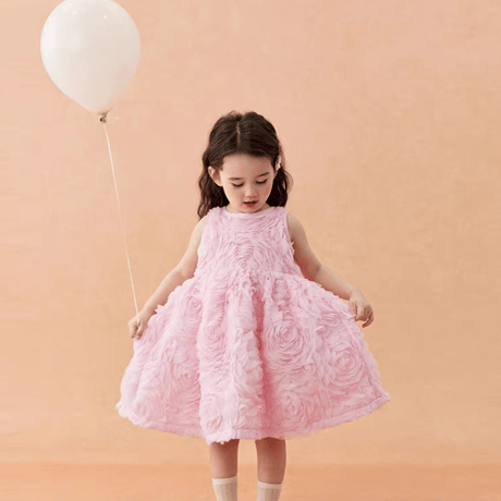 [予約] Pink Rosy Petal Dress
