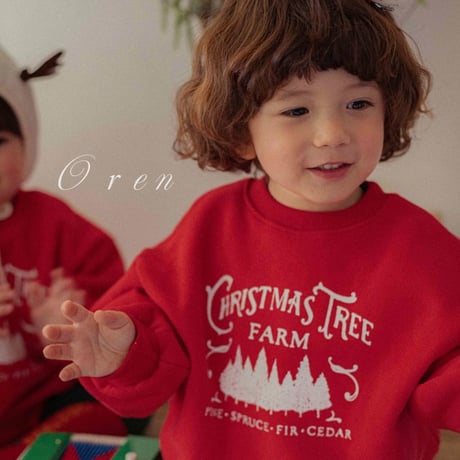 [予約] Christmas fleece Suit (bebe) / OREN by Hibyebebe