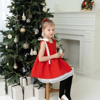 [即納]  Joli ribbon dress _ RED /moitoinous  ( 110_size のみ）