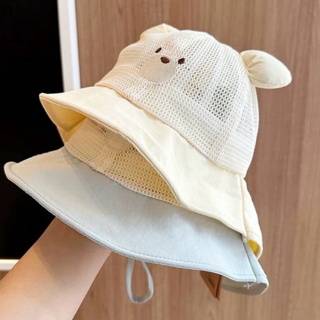 【即納】  sun summer bear hat