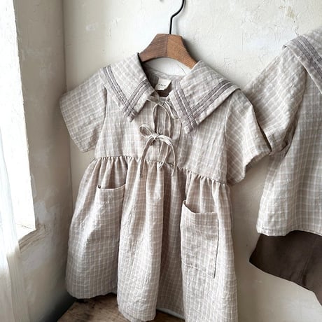 [予約] Mare Sailor Dress (Kids) / OREN by Hibyebebe