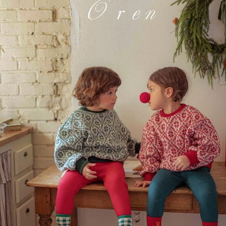 [予約] Hohoho fleece leggings (bebe)/ OREN by Hibyebebe