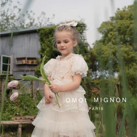 [予約] Soft Bloom Layered Tulle Dress / omoi mignon