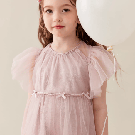 [予約] Powder Pink Tulle Dress
