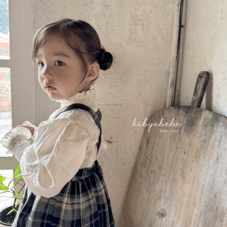 [即納] Vella smoke blouse/ Hibyebebe （pink M _ size のみ）
