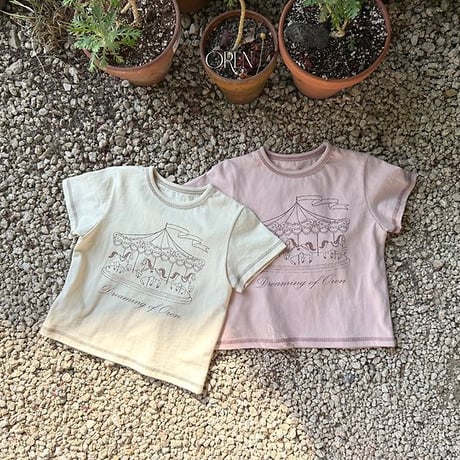 [予約] Dreaming carousel t-shirt / OREN by Hibyebebe