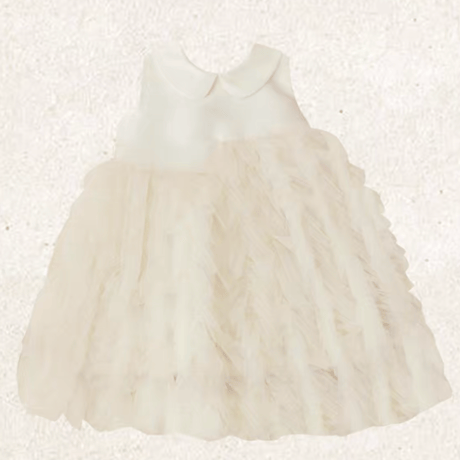 [予約] Cream Puff Tulle Dress