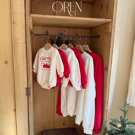 [予約] Christmas fleece MTM (Mom/Daddy) / OREN by Hibyebebe