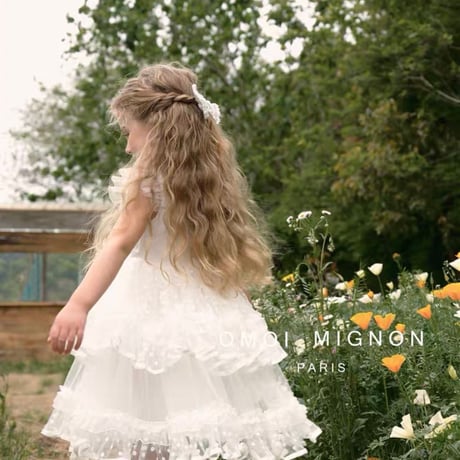 [予約]  White Garden Tulle Dress / omoi mignon