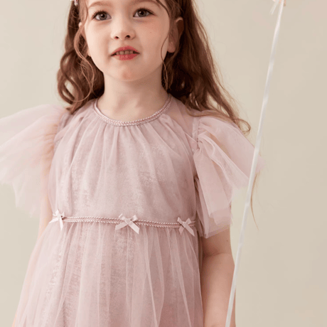 [予約] Powder Pink Tulle Dress