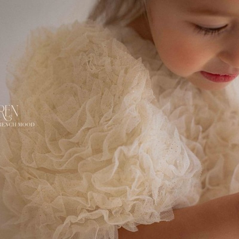 予約] Blooming rose pearl dress / OREN by Hibyeb