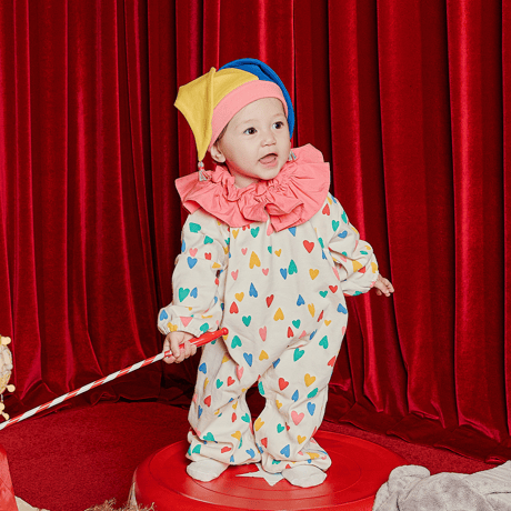 [即納] Clown space suit&cape set_pink/Little Tini