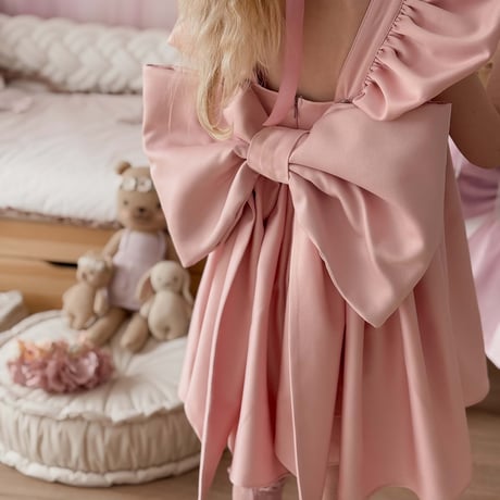 【予約】Blush Grace Dress/ nelia wears