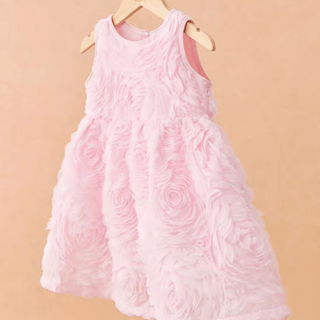 [予約] Pink Rosy Petal Dress