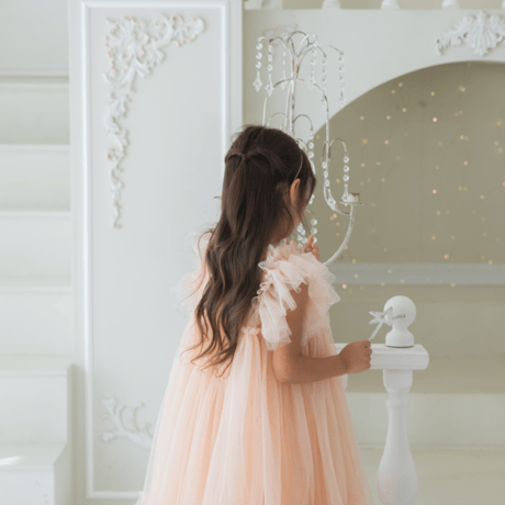 [予約] Rosy flora sha dress (Rosy pink)
