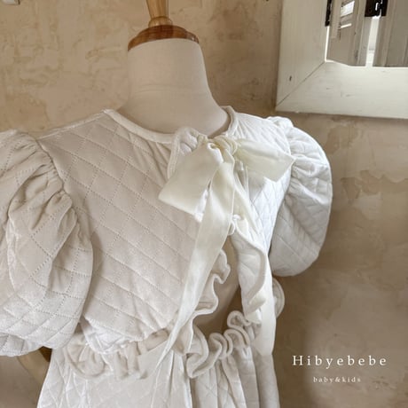 [即納] Brilly quilted velvet dress(Mom) / Hibyebebe