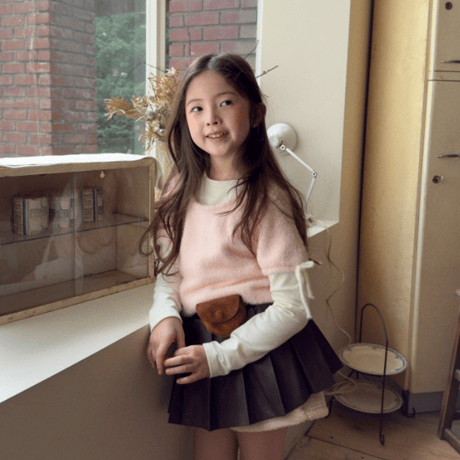 [即納]Angora short sleeve knit/ URBAN RABBIT (JS_size のみ）)